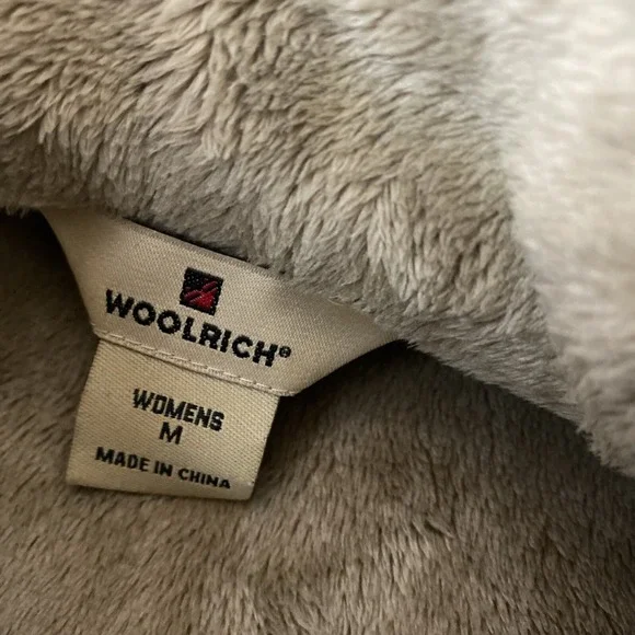 Woolrich Vest Womens M Corduroy Zip Faux Fur Lined Pockets Cinnamon color VTG? - Picture 3 of 11